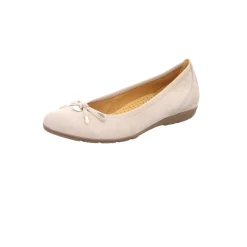 Gabor Ballerinas beige Fashion sportliche Ballerinas 44.1-Damen Ballerinas