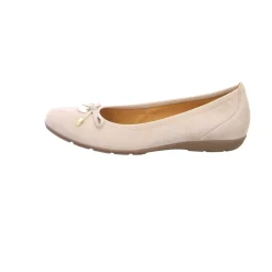 Gabor Ballerinas beige Fashion sportliche Ballerinas 44.1-Damen Ballerinas