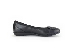 Gabor Ballerinas schwarz Fashion sportliche Ballerinas 44.1-Damen Ballerinas