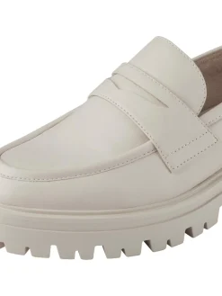 Paul Green Freizeit Schnürer beige-Damen Slipper