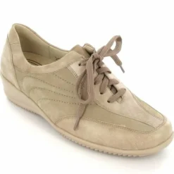 Waldläufer Freizeit Schnürer beige-Damen Sneaker & Schnürer