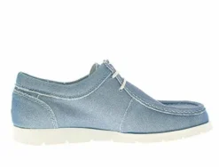 Sioux Freizeit Schnürer blau-Damen Slipper