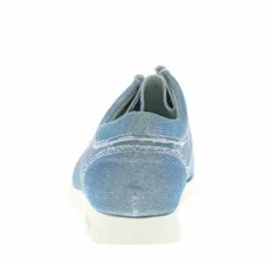 Sioux Freizeit Schnürer blau-Damen Slipper