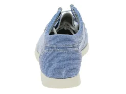 Sioux Freizeit Schnürer blau-Damen Slipper