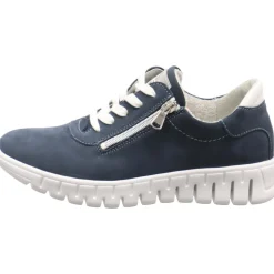 Waldläufer Freizeit Schnürer blau-Damen Sneaker & Schnürer