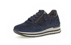 Gabor Freizeit Schnürer blau-Damen Sneaker & Schnürer