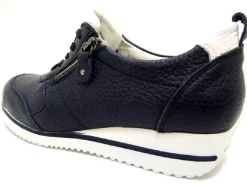 Waldläufer Freizeit Schnürer blau-Damen Sneaker & Schnürer