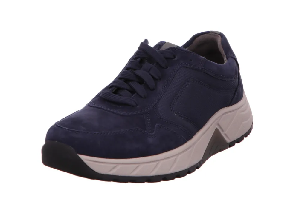 Gabor Freizeit Schnürer blau ROLLINGSOFT-Herren Sneaker & Schnürer