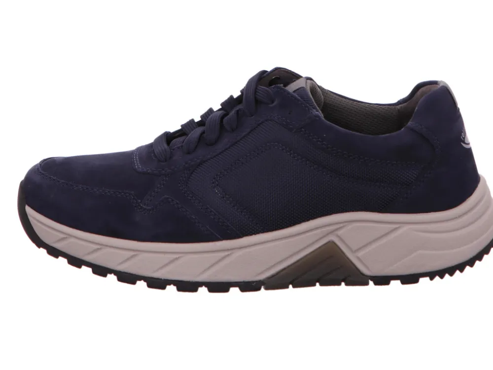 Gabor Freizeit Schnürer blau ROLLINGSOFT-Herren Sneaker & Schnürer