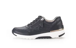 Gabor Freizeit Schnürer blau rollingsoft by Sneaker low 46.978.-Damen Sneaker & Schnürer