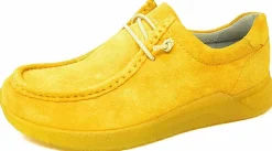 Sioux Freizeit Schnürer gelb-Damen Slipper