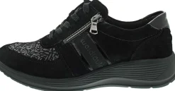 Waldläufer Freizeit Schnürer schwarz 698K02-Damen Sneaker & Schnürer