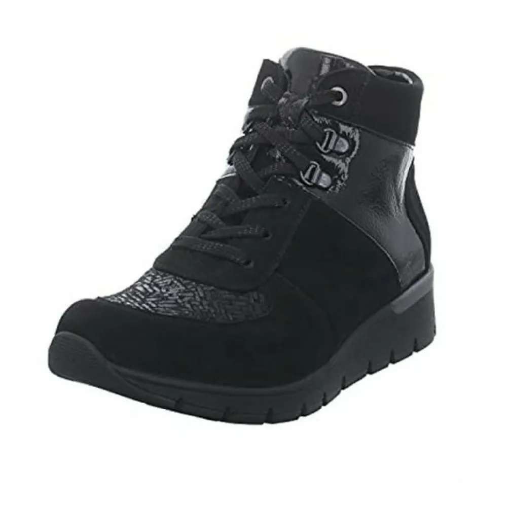 Waldläufer Freizeit Schnürer schwarz 626K82-Damen Sneaker & Schnürer
