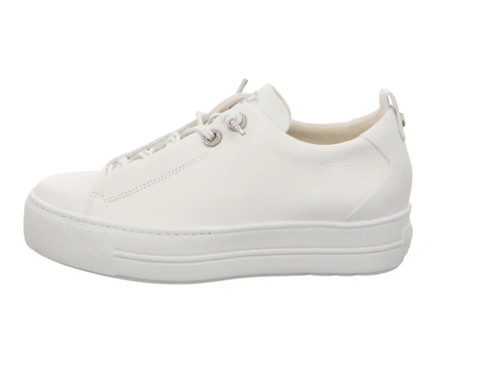Paul Green Freizeit Schnürer weiss 0075-5417-045/Pauls-Damen Sneaker & Schnürer