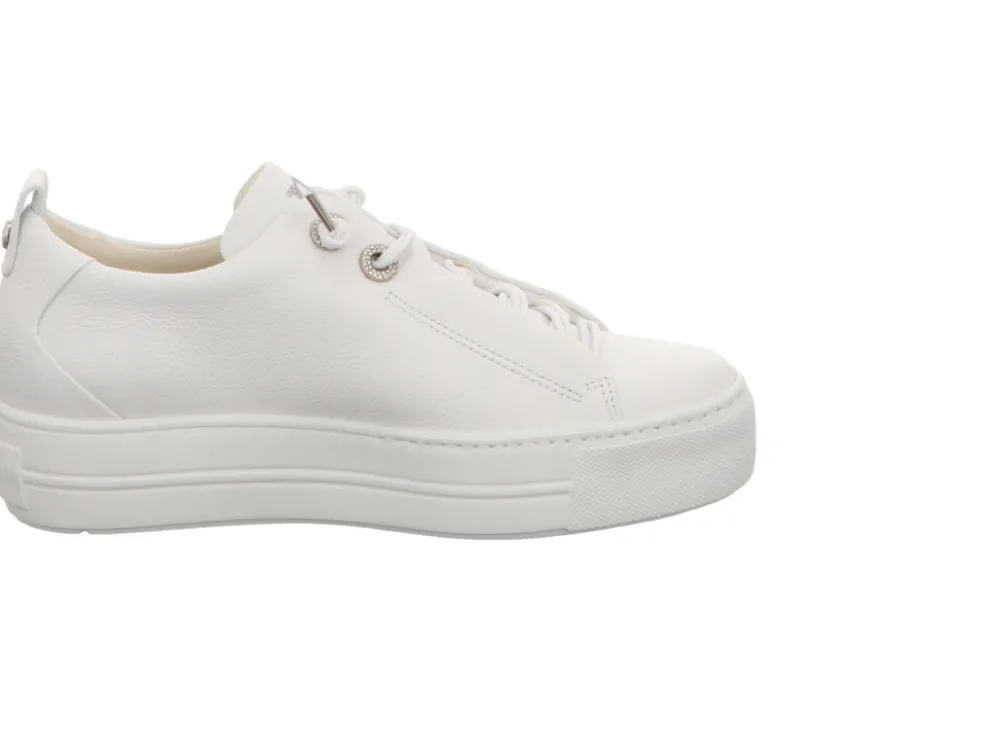 Paul Green Freizeit Schnürer weiss 0075-5417-045/Pauls-Damen Sneaker & Schnürer