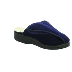 Florett Hausschuhe blau Bali marine PA-Velour-Herren Hausschuhe