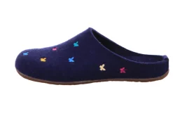Haflinger Hausschuhe blau Farfalline-Damen Hausschuhe