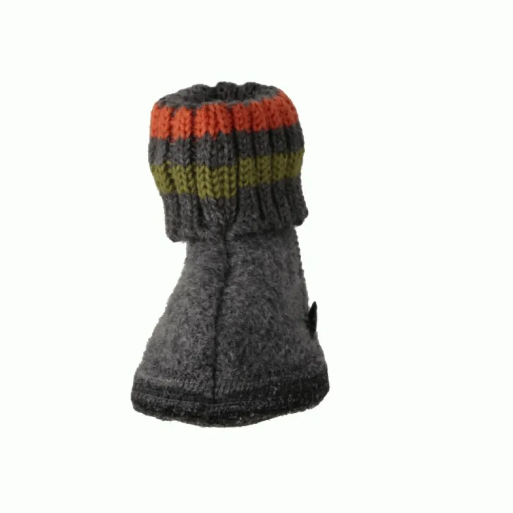 Haflinger Hausschuhe grau Paul-Kinder Hausschuhe