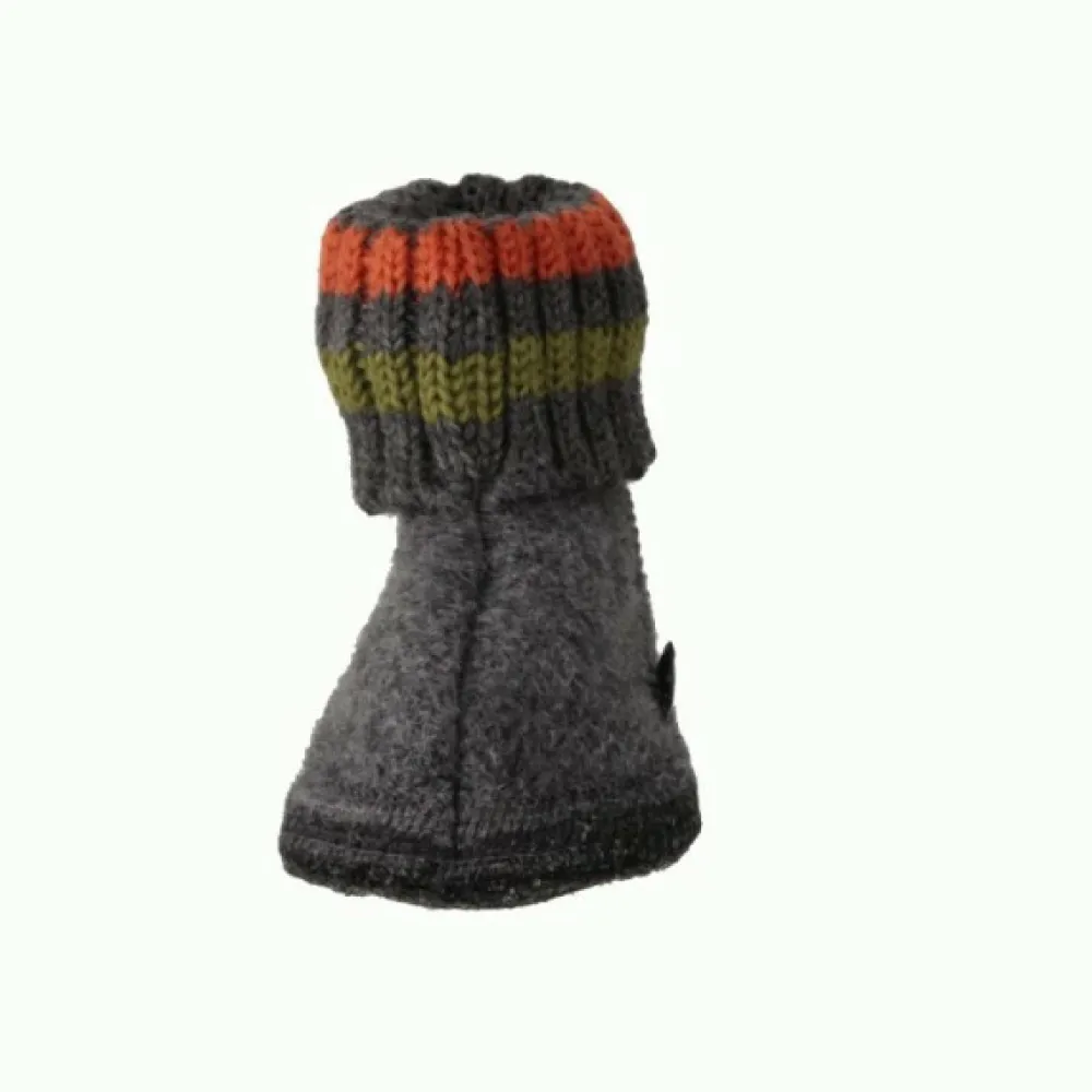 Haflinger Hausschuhe grau Paul-Kinder Hausschuhe