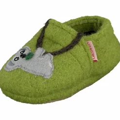 Giesswein Hausschuhe grün Bobeck-Kinder Hausschuhe
