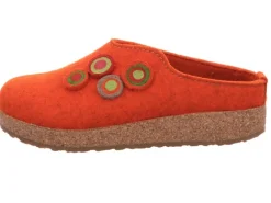 Haflinger Hausschuhe orange-Damen Hausschuhe