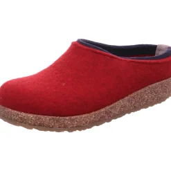 Haflinger Hausschuhe rot -Kris paprika-Damen Hausschuhe