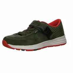 Evado Jungen Halbschuhe grün Click olive-Kinder Sneaker & Schnürer
