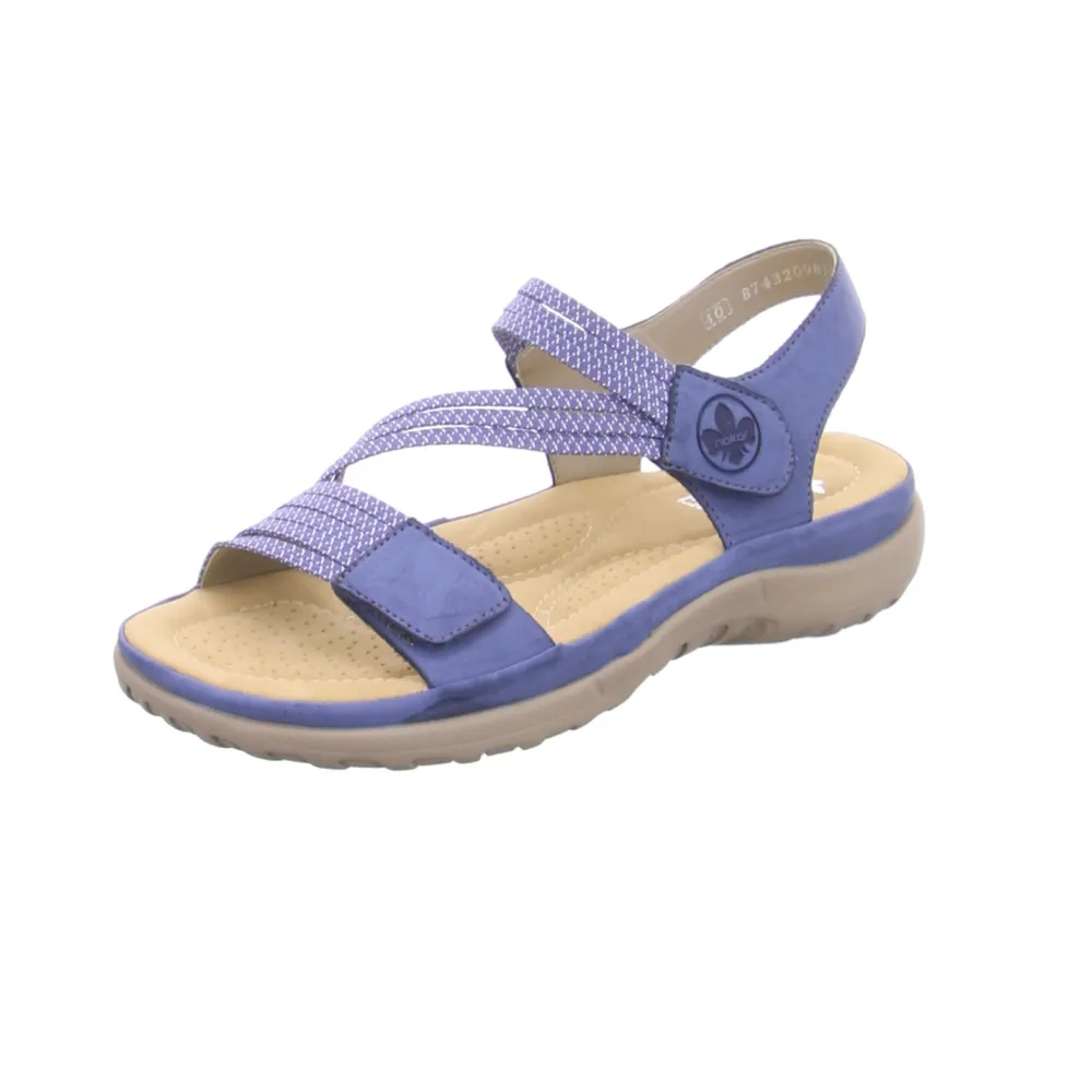 Rieker Klassische Sandalen blau-Damen Sandalen