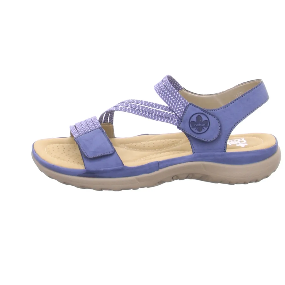 Rieker Klassische Sandalen blau-Damen Sandalen
