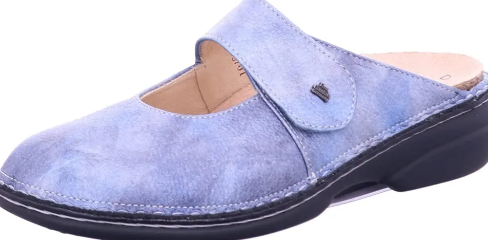 Finn Comfort Klassische Sandalen blau STANFORD Jeans-Damen Sandalen