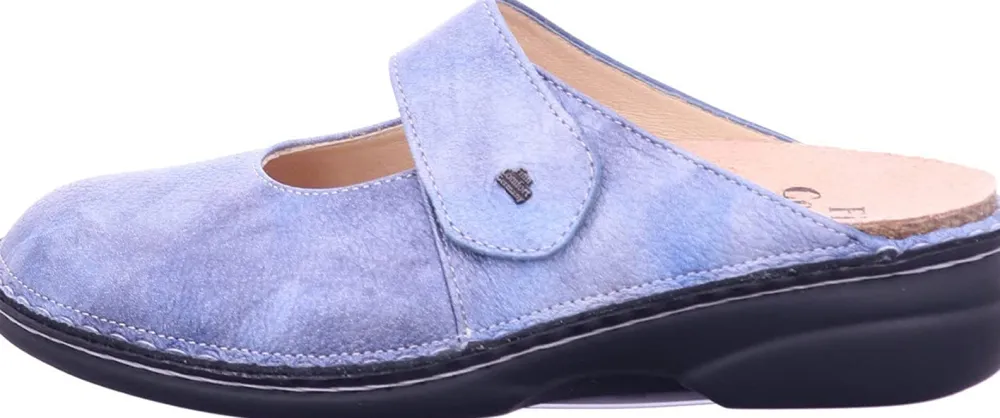 Finn Comfort Klassische Sandalen blau STANFORD Jeans-Damen Sandalen