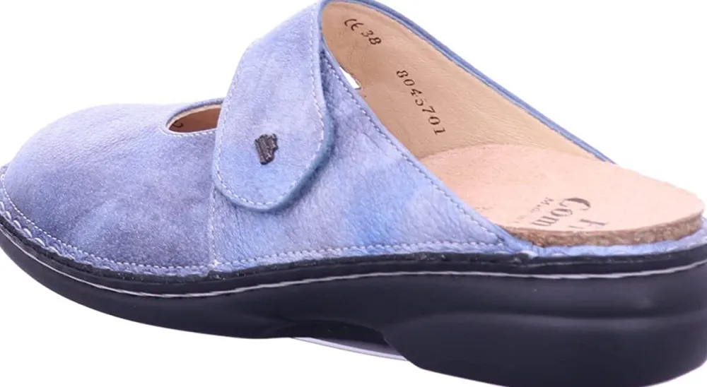 Finn Comfort Klassische Sandalen blau STANFORD Jeans-Damen Sandalen