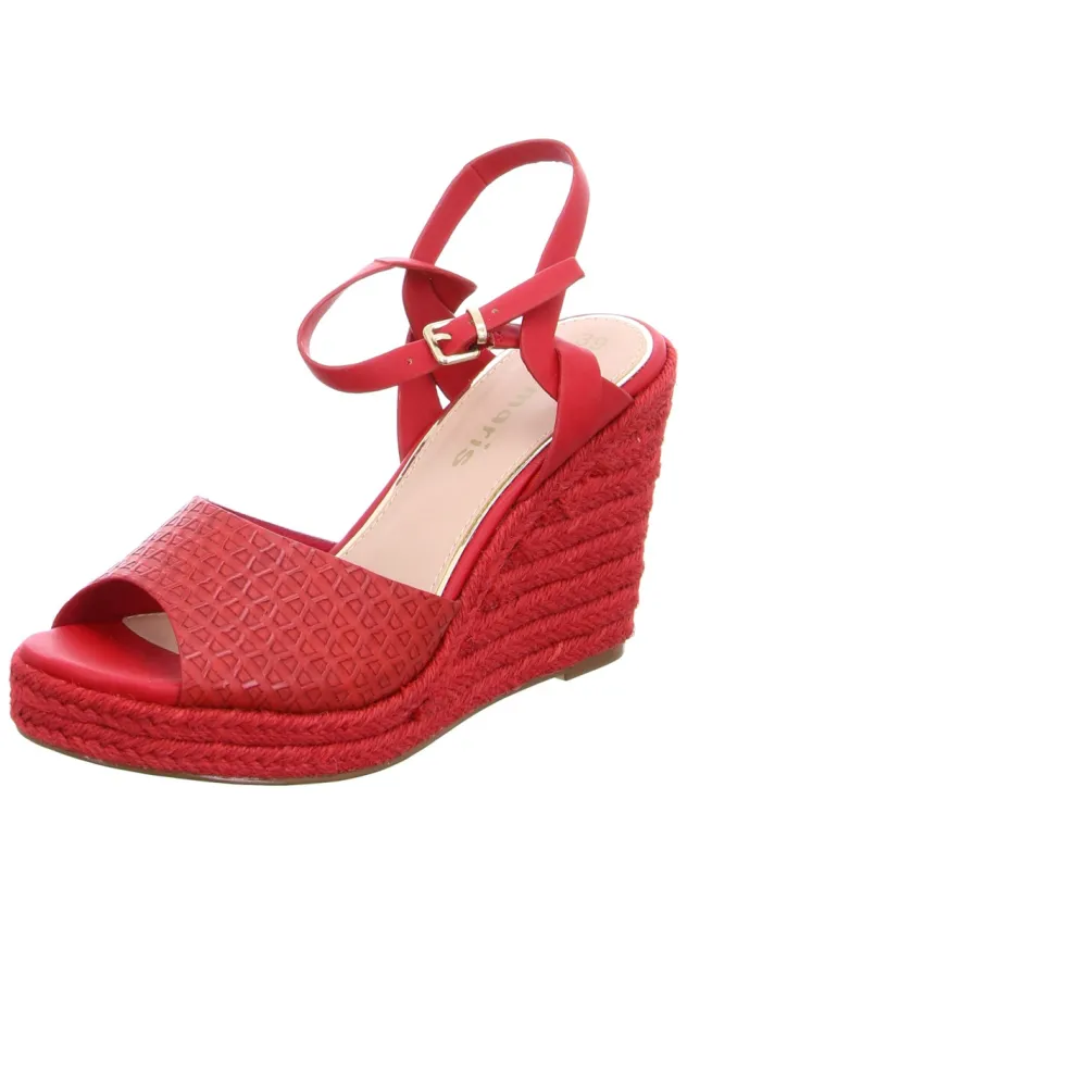 Tamaris Klassische Sandalen rot-Damen Sandalen