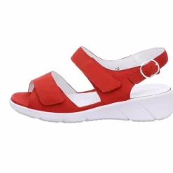 Waldläufer Klassische Sandalen rot-Damen Sandalen