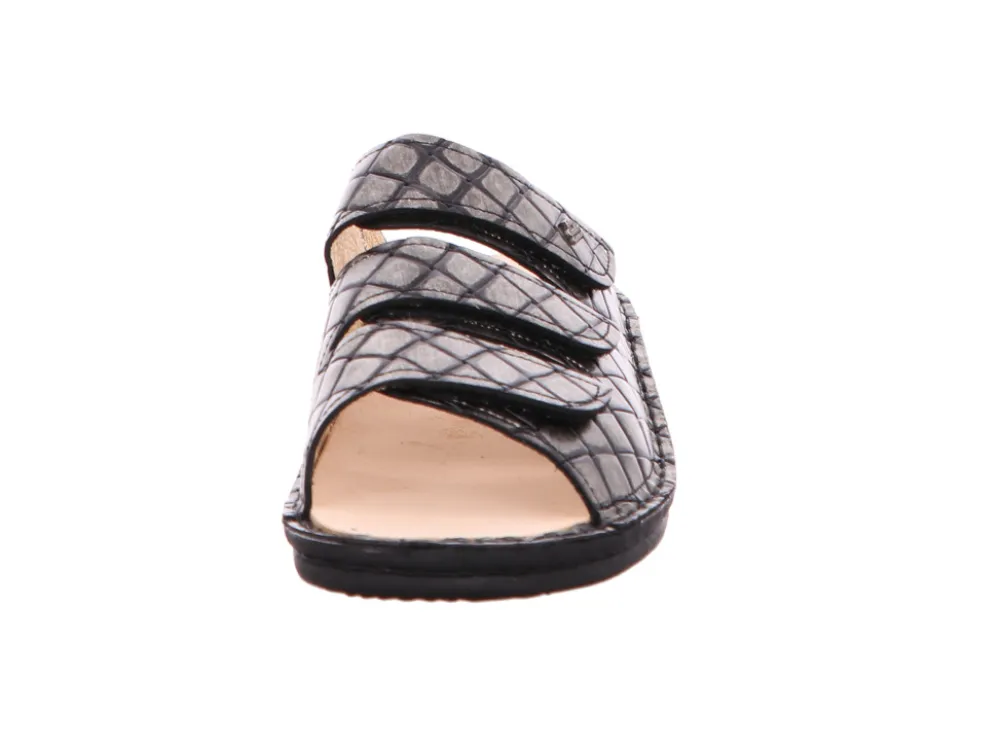 Finn Comfort Klassische Sandalen silber KORFU-Damen Sandalen