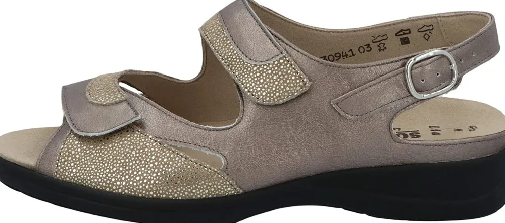 Solidus Klassische Sandalen taupe Lia taupe-Damen Sandalen