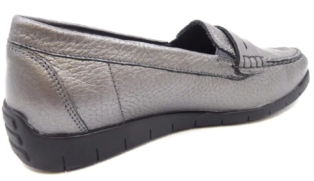 Waldläufer Klassische Slipper grau-Damen Slipper