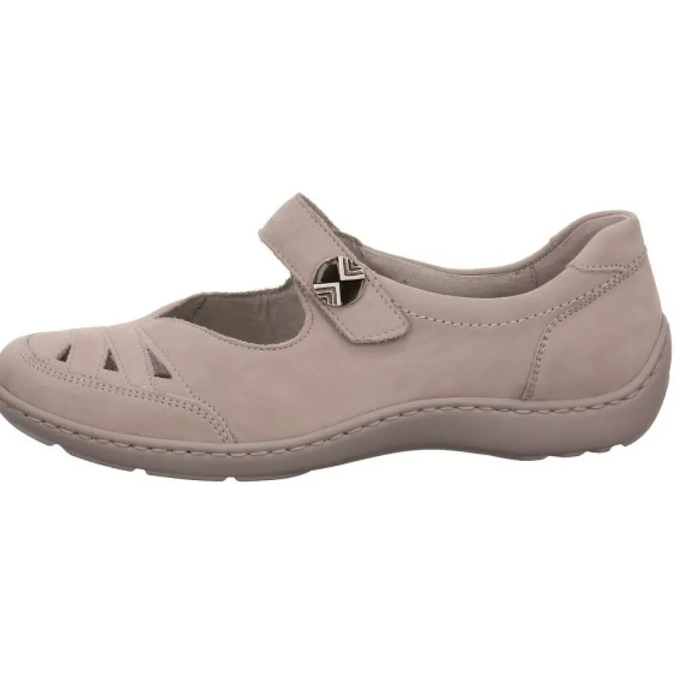 Waldläufer Klassische Slipper grau HENNI-Spangenschuh-Damen Slipper