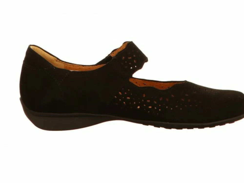 Mephisto Klassische Slipper schwarz-Damen Slipper