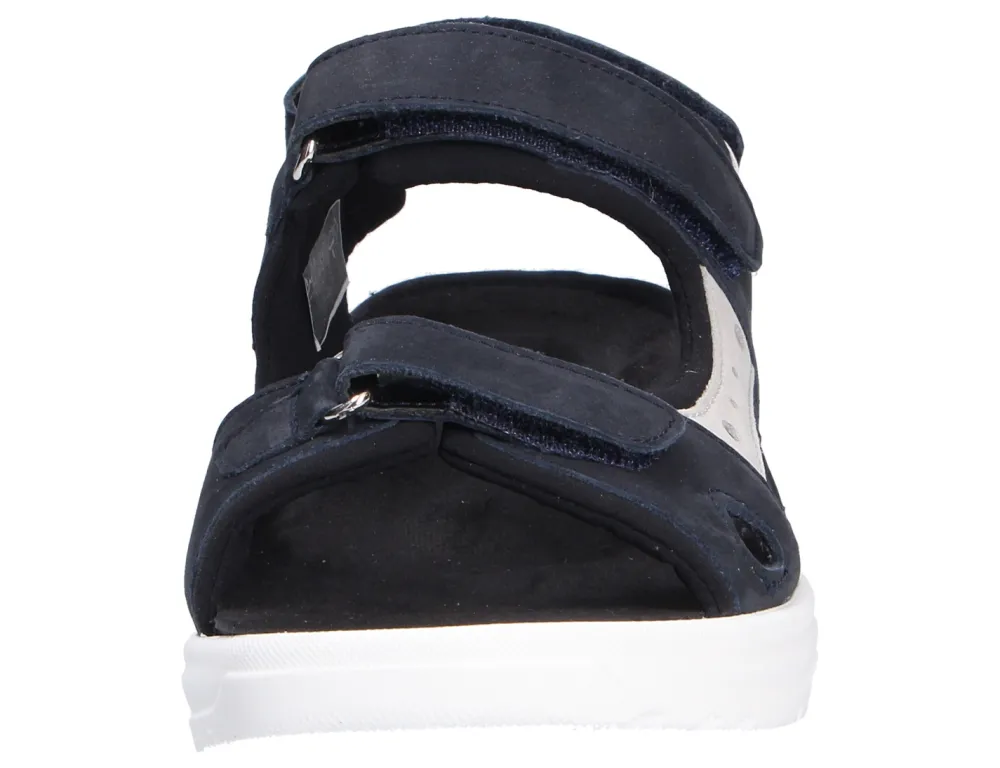 Waldläufer Komfort Sandalen blau 707002-Damen Sandalen