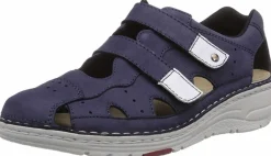 Berkemann Komfort Sandalen blau Slipper-Damen Sandalen