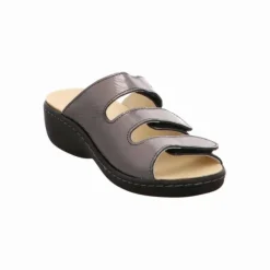 Longo Komfort Sandalen braun Pantoletten-Damen Sandalen