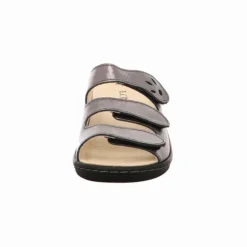 Longo Komfort Sandalen braun Pantoletten-Damen Sandalen