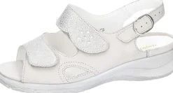 Waldläufer Komfort Sandalen grau-Damen Sandalen