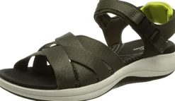 Clarks Komfort Sandalen khaki-Damen Sandalen