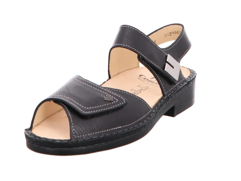 Finn Comfort Komfort Sandalen schwarz-Damen Sandalen