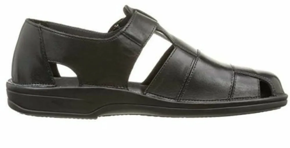 Sioux Komfort Sandalen schwarz 30630-Herren Sandalen