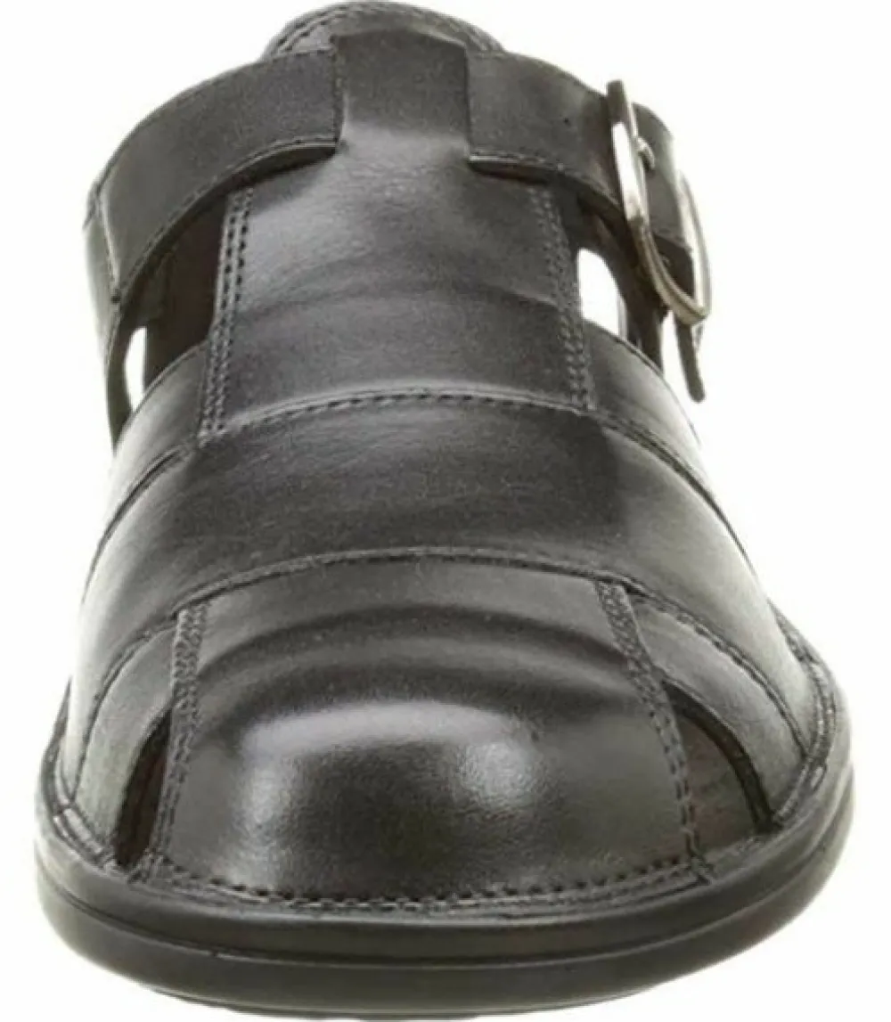 Sioux Komfort Sandalen schwarz 30630-Herren Sandalen