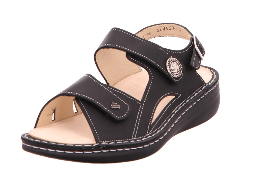 Finn Comfort Komfort Sandalen schwarz BARBUDA-Damen Sandalen