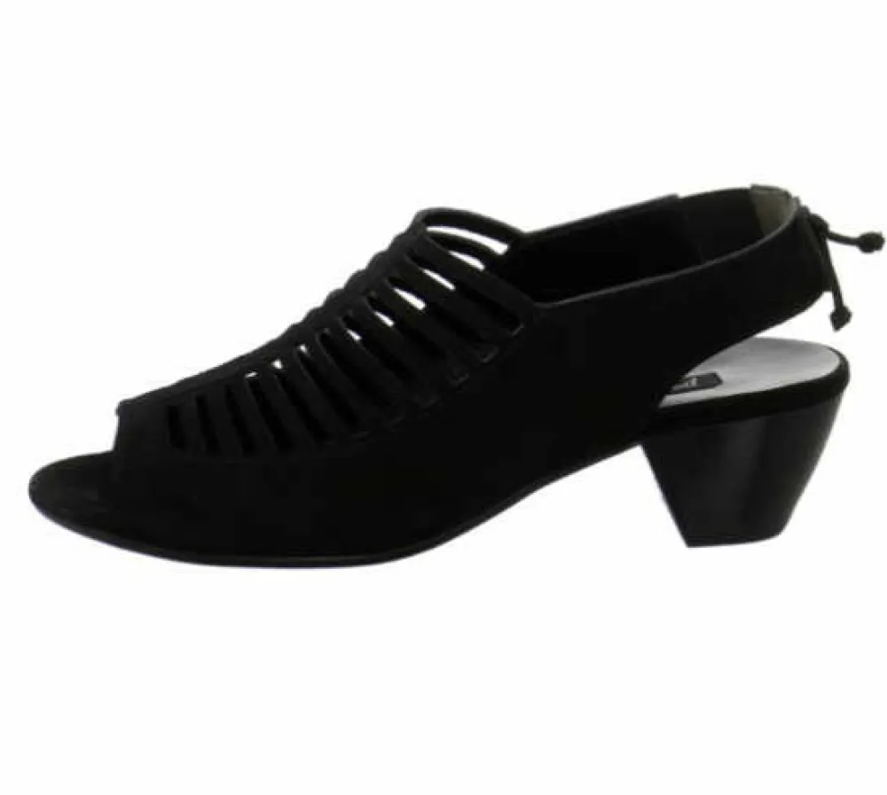 Paul Green Komfort Sandalen schwarz schwarz Samtziege-Damen Sandalen